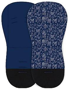 Saltea pentru carucioare Petite&Mars Foamy Blue Lama