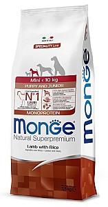 Hrana uscata pentru caini Monge MINI PUPPY LAMB/RICE 7.5kg