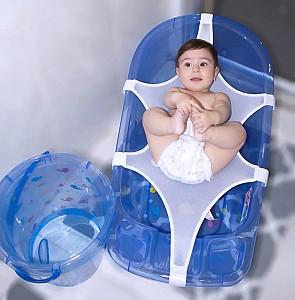 Cada pentru bebelusi BABYJEM transparenta Albastra