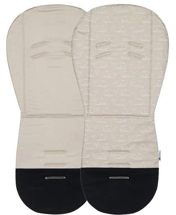 Saltea pentru carucioare Petite&Mars Foamy Beige Whale