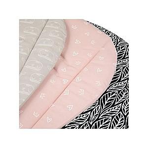 Saltea pentru carucioare Petite&Mars Foamy Beige Whale