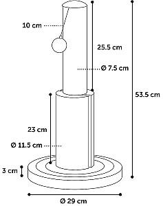Ansamblu pentru pisici Flamingo AYLA Cream
