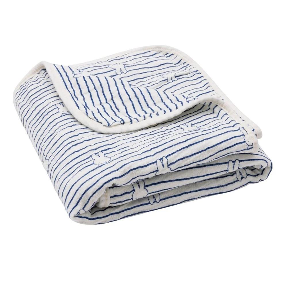 Pled Jollein Muslin Miffy Stripe Navy