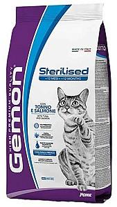Hrana uscata pentru pisici Gemon STERILISED Tuna/Salmon 7kg