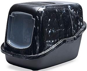 Litiera acoperita pentru pisici Beeztees NESTOR Marble