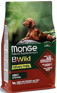 Hrana uscata pentru caini Monge BWILD GF ADULT Lamb/Potatoes/Peas 2.5kg