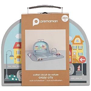 Set de jucarii Premaman Crazy City Car Circuit