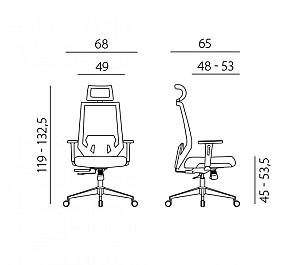 Fotoliu de birou Antares EDGE Black