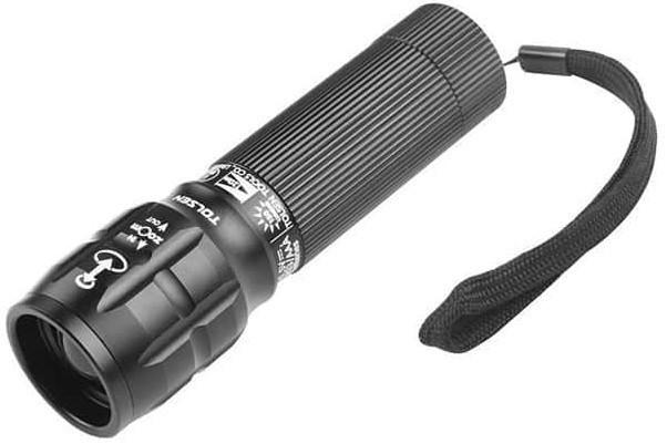 Lanterna Tolsen LED cu functie ZOOM 3W/150LM