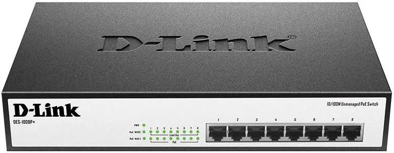 Switch D-Link DES-1008P+