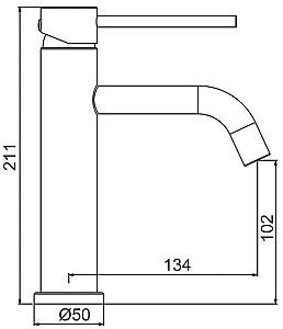 Baterie pentru lavoar Frap F10807