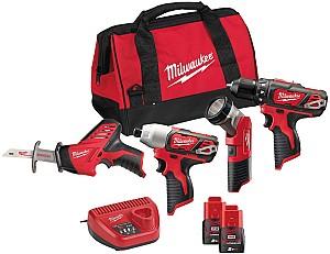 Set de scule electrice Milwaukee M12BPP4A-202B