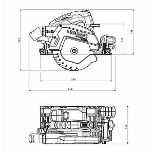 Fierastrau circular METABO KS 18 LTX 66 BL 611866850