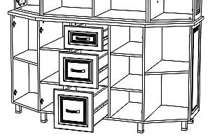 Comoda ML Mobila Liverpool Bufet 6 Fildes