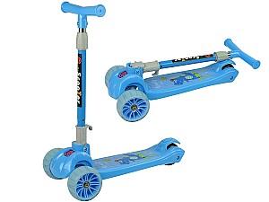 Trotineta LeanToys Crocodile 3191 Light Blue