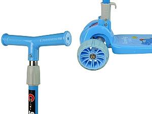 Trotineta LeanToys Crocodile 3191 Light Blue