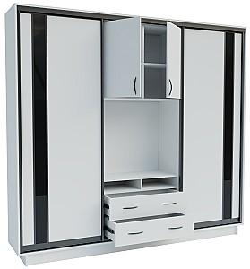 Living Confort-NV Universal 240x45x220 (2 PAL (CV lacobel)) Nimphea Alb