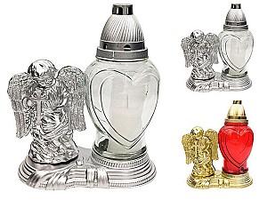 Suport pentru lumanari Zniczplast cu îngeraș, 28 ore