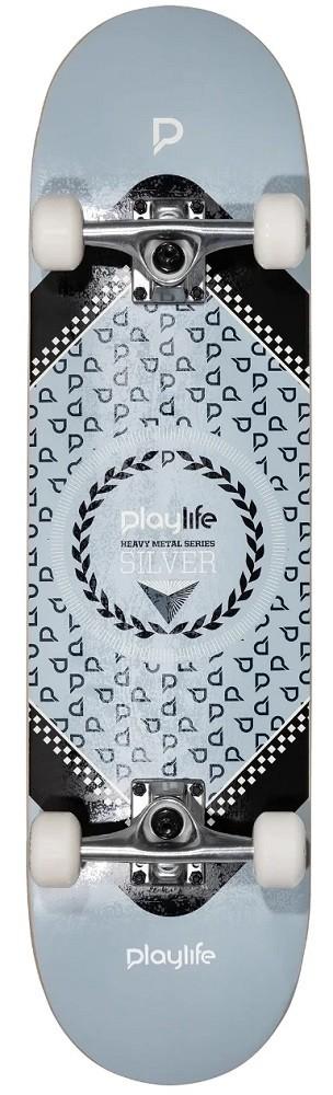 Skateboard Playlife Silver 31x8 (880278)
