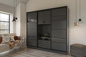 Living Confort-NV Universal 240x60x220 (2 PAL (CO lacobel)) Grafit Gri