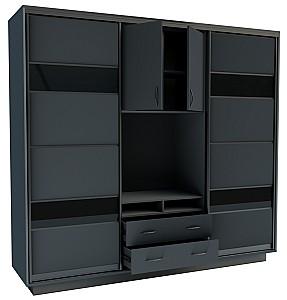 Living Confort-NV Universal 240x60x220 (2 PAL (CO lacobel)) Grafit Gri