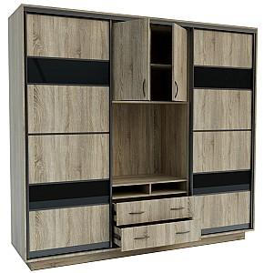 Living Confort-NV Universal 240x60x220 (2 PAL (CO lacobel)) Stejar Sonoma