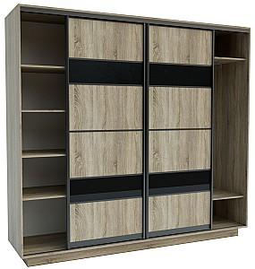 Living Confort-NV Universal 240x60x220 (2 PAL (CO lacobel)) Stejar Sonoma