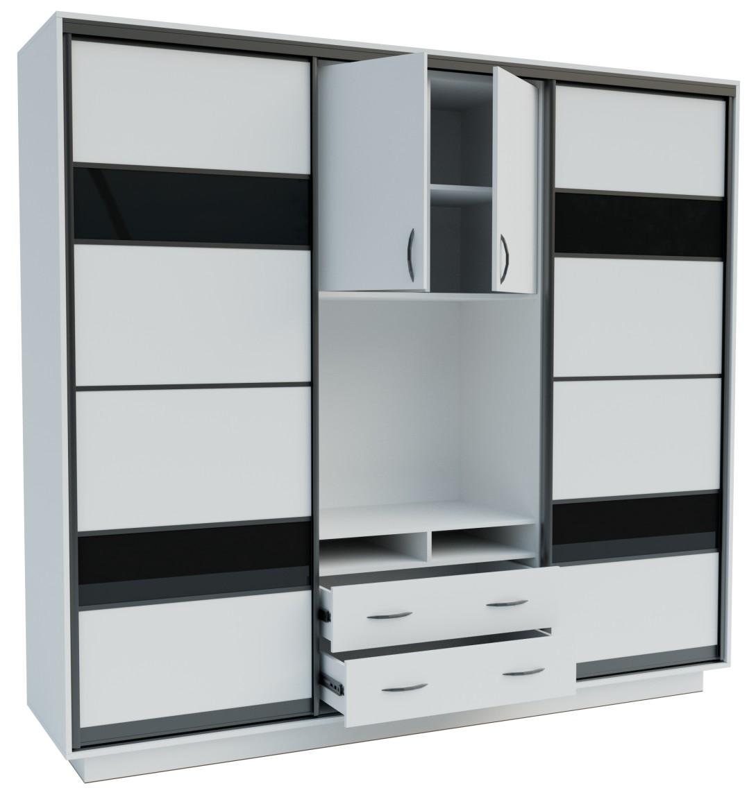 Living Confort-NV Universal 240x60x220 (2 PAL (CO lacobel)) Nimphea Alba