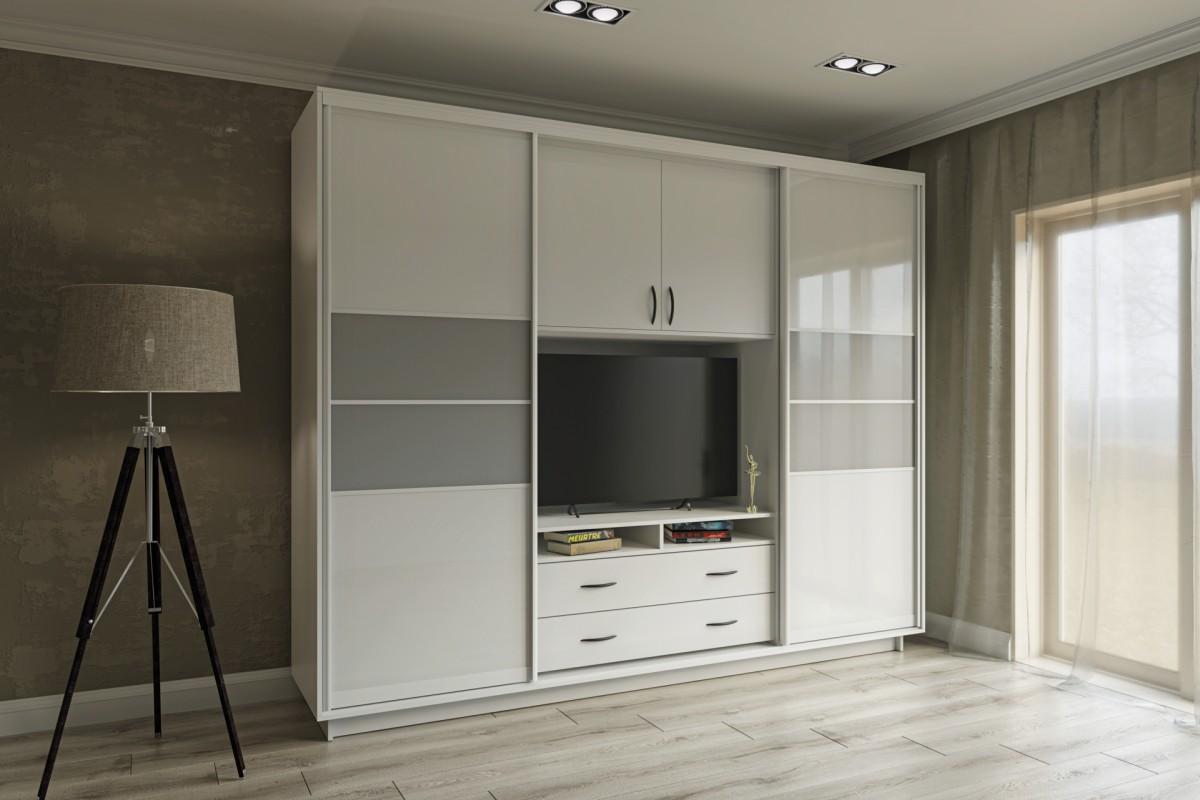 Living Confort-NV Universal 270x60x220 (2 CO lacobel) Nimphea Alba