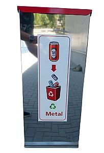 Cos de gunoi VLM Din inox pentru sortarea gunoiului