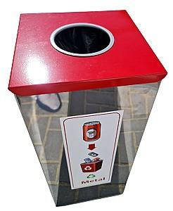 Cos de gunoi VLM Din inox pentru sortarea gunoiului