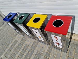 Cos de gunoi VLM Din inox pentru sortarea gunoiului