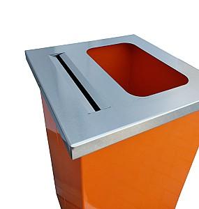 Cos de gunoi VLM Metal si inox (personalizata cu logotip)