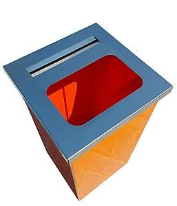 Cos de gunoi VLM Metal si inox (personalizata cu logotip)