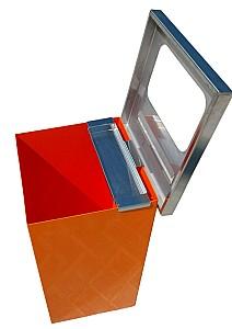 Cos de gunoi VLM Metal si inox (personalizata cu logotip)