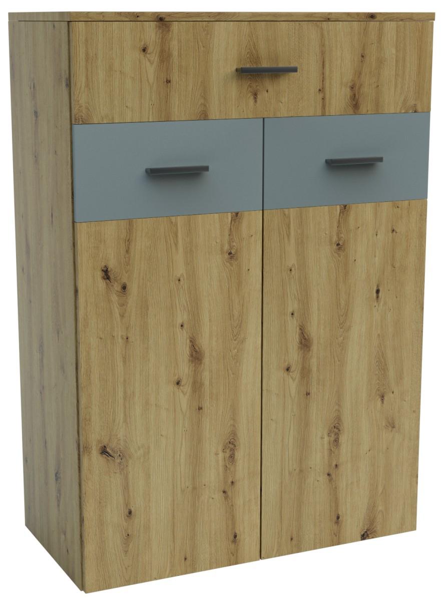 Comoda Confort-NV Urban S Stejar Artisan(Maro)/Chinchilla Gri