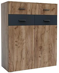 Comoda Confort-NV Urban L Stejar Kraft Tabako(Maro)/Gri Grafit