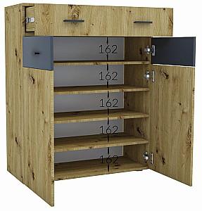 Comoda Confort-NV Urban L Stejar Kraft Alb(Bej)/Antracit(Gri)