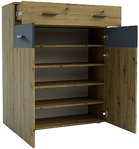 Comoda Confort-NV Urban L Stejar Artisan(Maro)/Antracit(Gri)