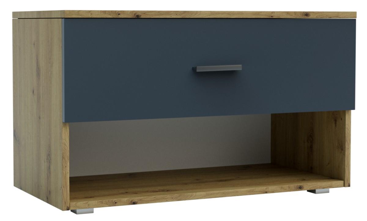 Dulap pentru incaltaminte Confort-NV Urban Stejar Artisan(Maro)/Antracit(Gri)