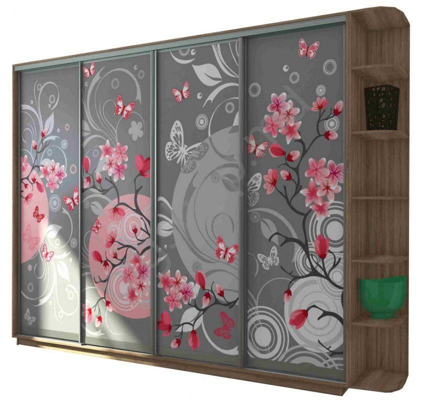 Dulap-cupe Confort-NV 4D Foto imprimare (330x45cm)