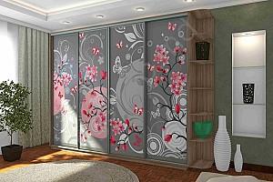 Dulap-cupe Confort-NV 4D Foto imprimare (330x45cm)