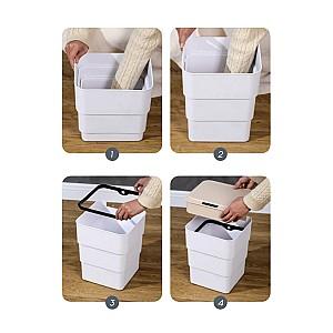 Cos de gunoi K-Home 18 L White(1548010)