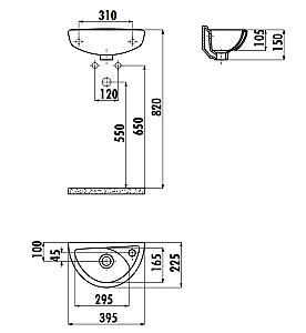 Lavoar baie Creavit TP040.000