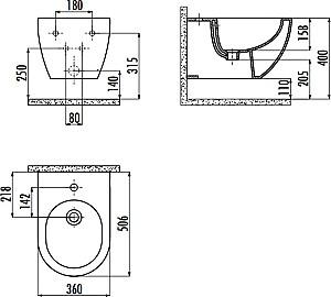 Bideu Creavit Free FE510-00BM00E-0000 Basalt Matt