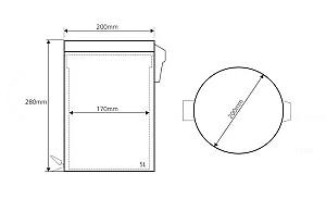Cos de gunoi Bemeta 5L 104315012