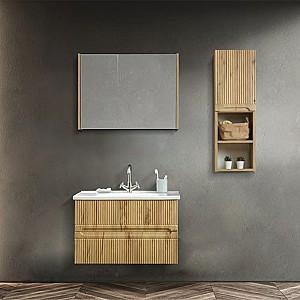 Dulap sub lavoar Martat Duo 80cm Stejar (Bej)