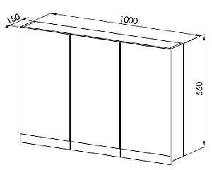 Dulap de baie Martat Venna 100cm White