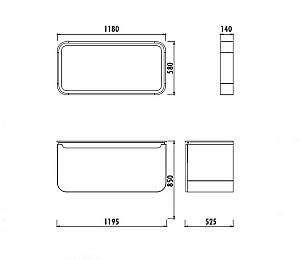 Dulap sub lavoar Creavit Pion 120cm PN0120.01.BDM
