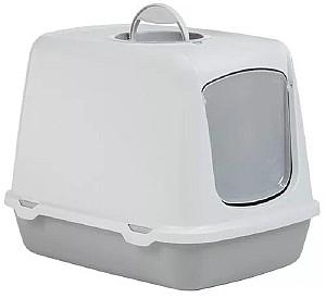 Litiera acoperita pentru pisici Beeztees OSCAR Grey/White